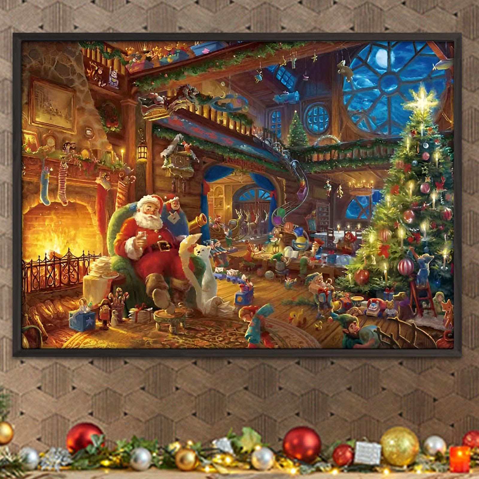 Christmas Countdown 24 Days Jigsaw Puzzle 1008PCS, Family Interactive Jigsaw Puzzle, Christmas for Children Adults