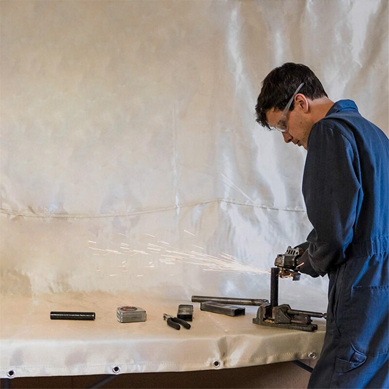 Zware Glasvezel Brandvertragende Deken, 3M * 3M-Kleine Lassen Brandwerende Thermische Isolatie