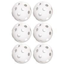 HG-6-Pack Van 9-Inch Softballs-Geperforeerde Praktijk Ballen Voor Sport Training & Wiffle Bal