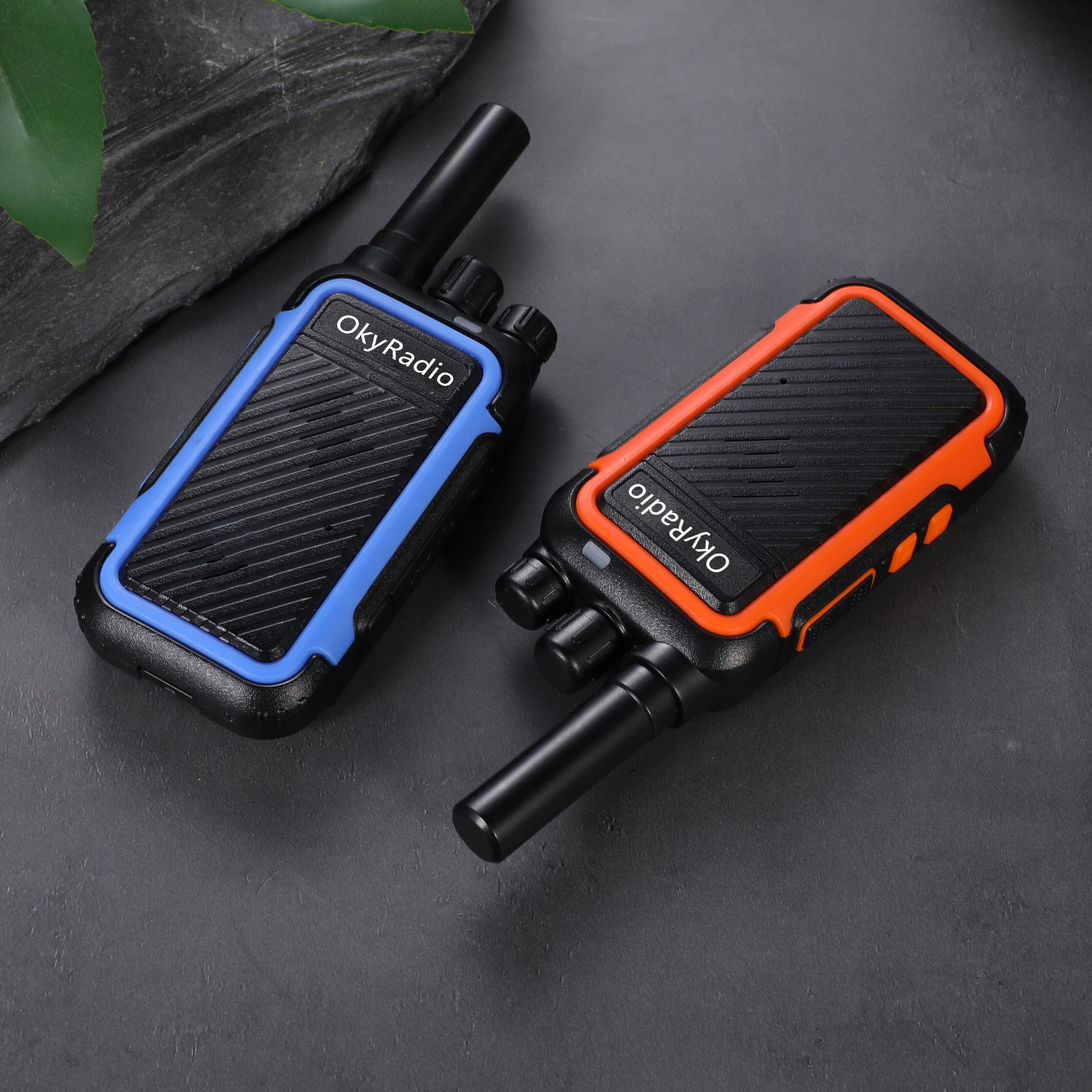 OkyRadio-walkie-talkie portátil resistente al agua, dispositivo con llamada de 6km, batería de 2022 mAh, potencia de 5w, 16 Canales para el trabajo, 4800
