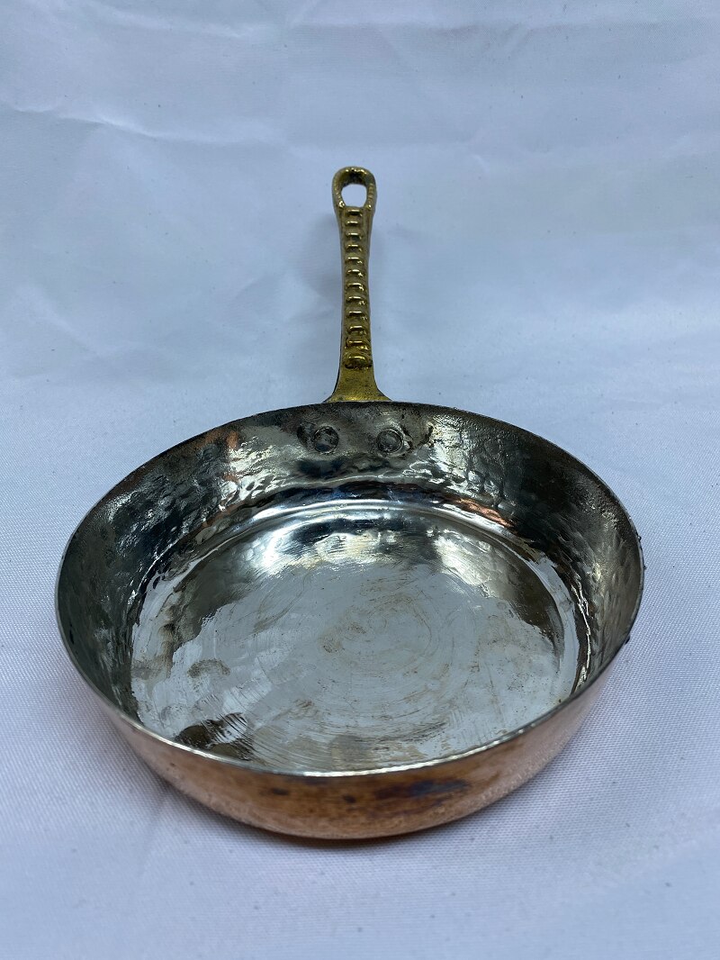 Copper Pan Wrought Copper Pan Healty Cooking Egg Brass Handle