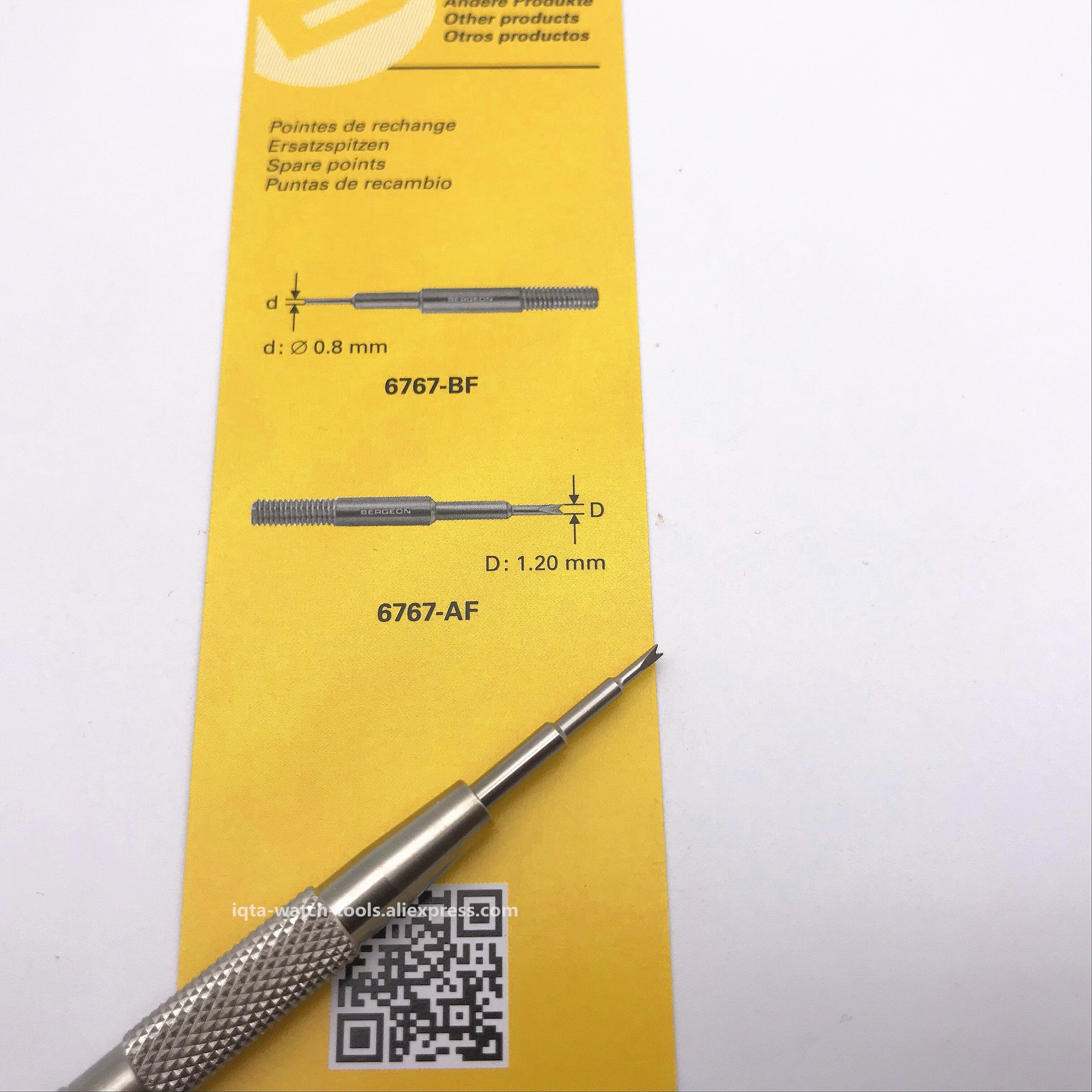 Bergeon 6767-F With fine points and forks For fine spring bar removing fitting tool For watchmaker repair