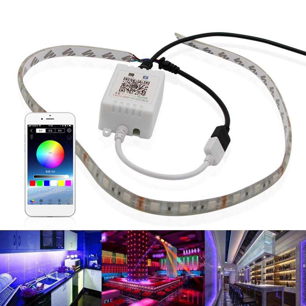 Mini RGB Bluetooth Controller DC 5V 12V 24V Music Bluetooth LED Controller Light Strip Controller For RGB LED Strip