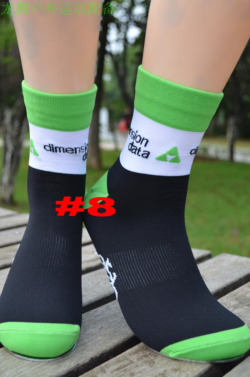 3 pairs/lot pro team spain M cycling socks breathable high knee Protect Feet Breathable Wicking sprots Sock Outdoor Road Bike: dimension data