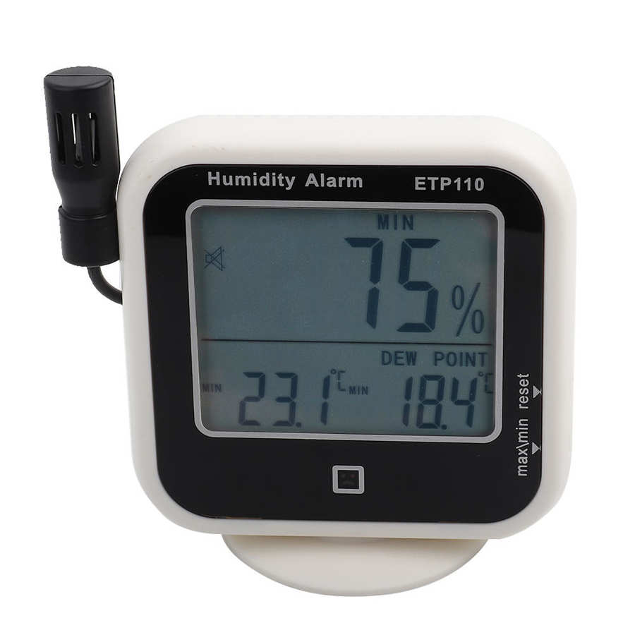 Etp 110 digitalt termohygrometer fugtighed dugpunktsmåler til hjemmet/laboratorium