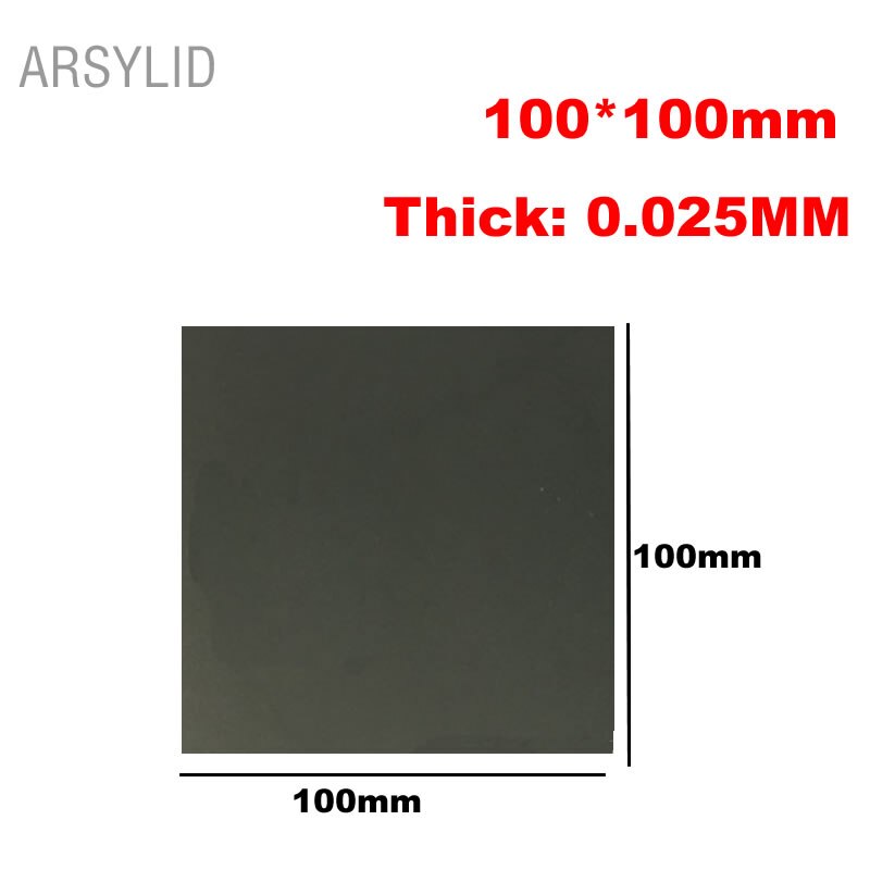 ARSYLID de alta conductividad térmica material de la cáscara del teléfono del térmica de grafito, disipador térmico de refrigeración CPU GPU Grafito artificial película: 100x100x0.025mm