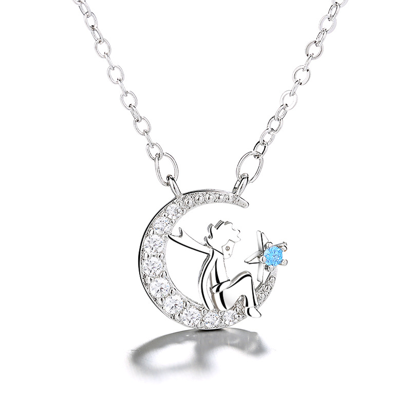 1pcs Moon Rabbit Pendant Necklace Cute Women Animal Collarbone Chain Accessories Jewelry Girl: style 6