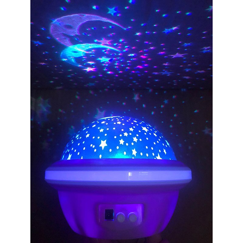 Dzieci Fantasy gwiaździste niebo UFO projektor gwiazdy księżyc galaktyka dekoracja sypialni dla dzieci lampka nocna boże narodzenie Halloween impreza doprowadziło