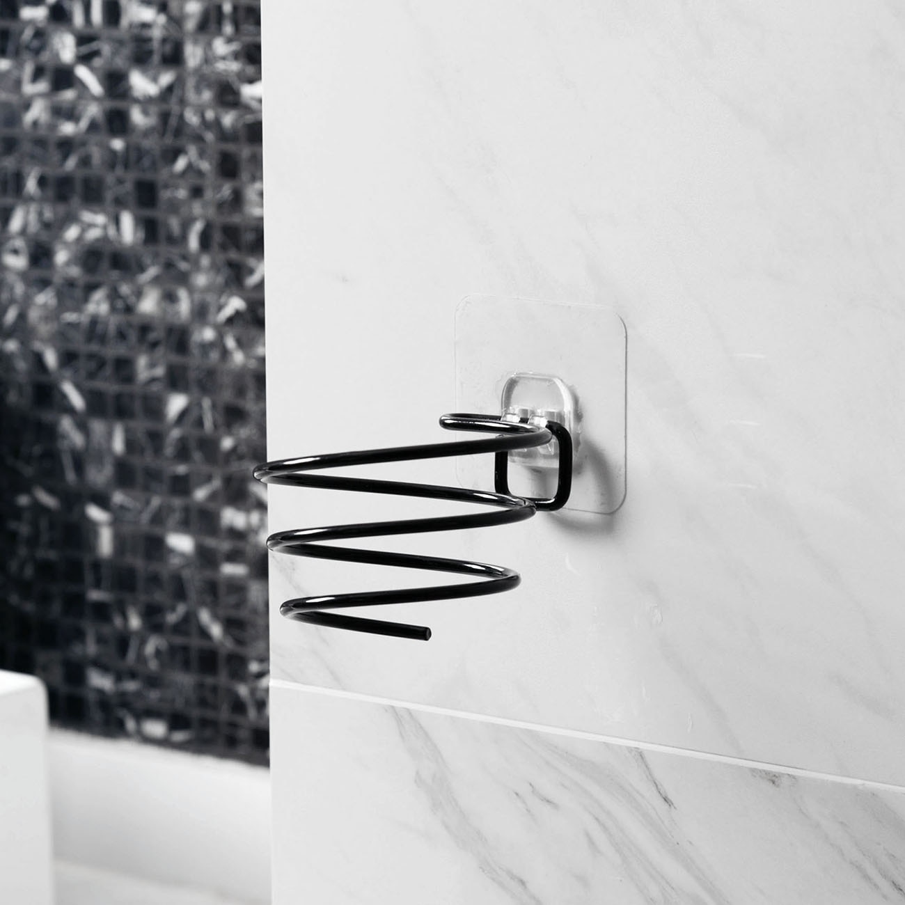 Żelazny uchwyt ścienny uchwyt robić suszarki robić włosów półka łazienkowa stojak na suszarkę robić włosów koszyk prysznicowy Organizer łazienkowy akcesoria