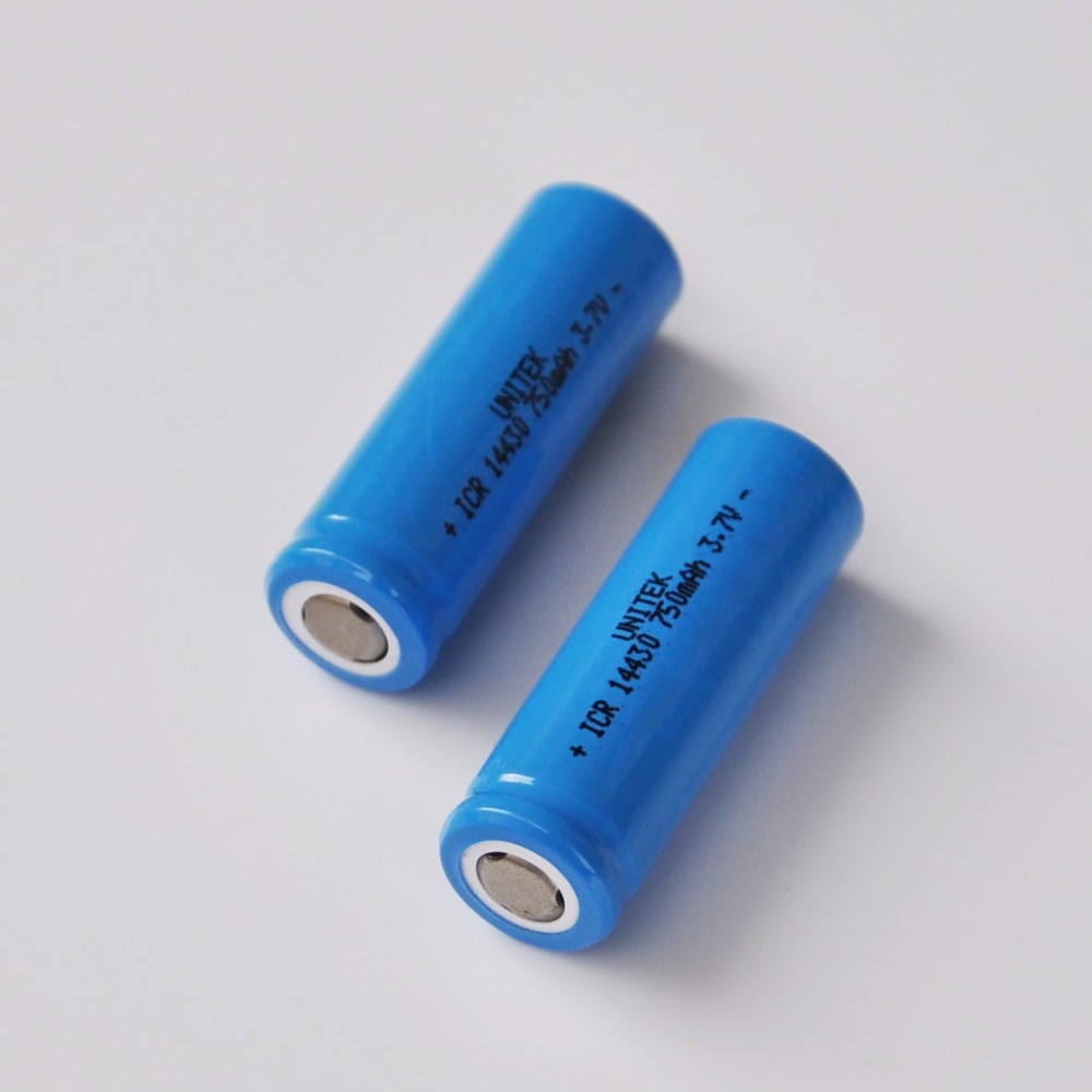 2-10 stks 3.7 v lithium ion oplaadbare batterij 14430 4/5AA li-ion mobiele baterias pilas 750 mah voor led zaklamp digitale apparaat