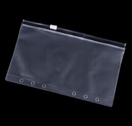 1 Uds., organizador de agenda de viajero, bolsa con cremallera, productos archivadores A5/A6/A7, accesorios de viaje transparentes: A6