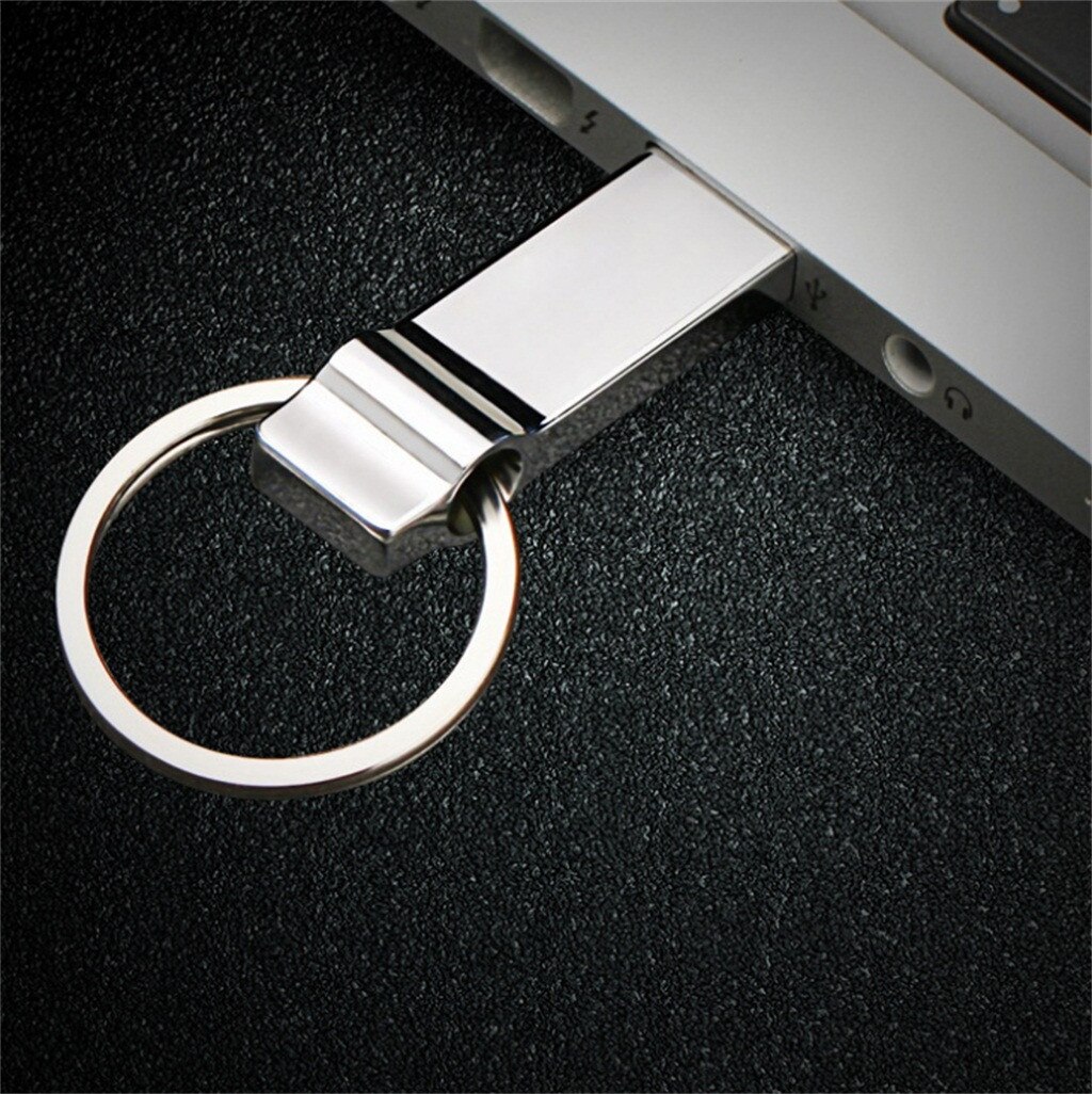 Portable Metal USB 2.0 128MB Flash Drive Memory Stick U Disk With Key Buckle Compatible with PC, Notebook 20APR13