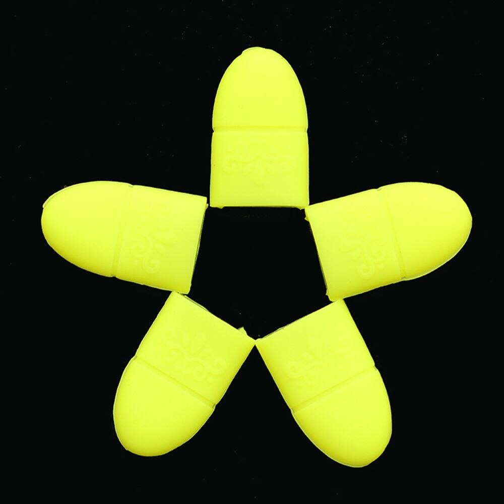 10 Stk/set Nail Art Losweken Cap Gel Polish Remover Wrap Tool Manicure Herbruikbare Wraps Rubber Remover Nail Tool: Yellow
