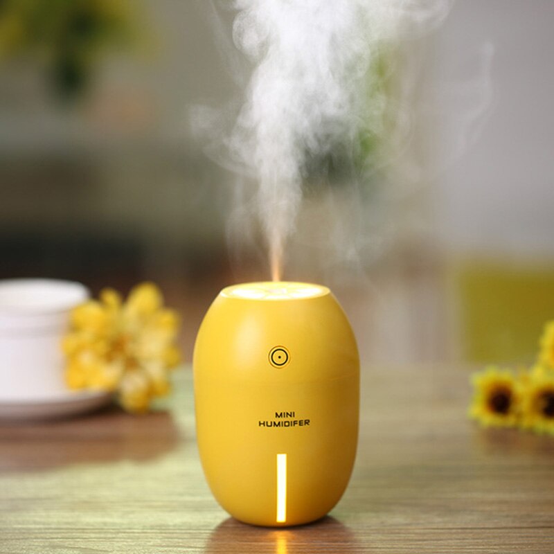 AZGIANT USB Mini Lemon Night Light Humidifier No Noise Ultrasonic Atomization Machine Mist Maker Fogger Mini Humidifier
