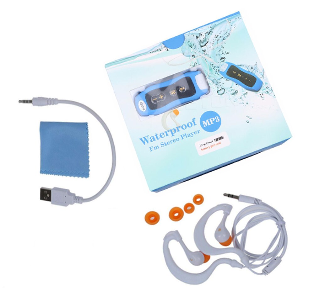 Di nuovo modo di Sport Mini MP3 Lettore Radio FM 4G/8G di Nuoto Immersioni Surf IPX8 Impermeabile Sport All&#39;aria Aperta giocatore di musica