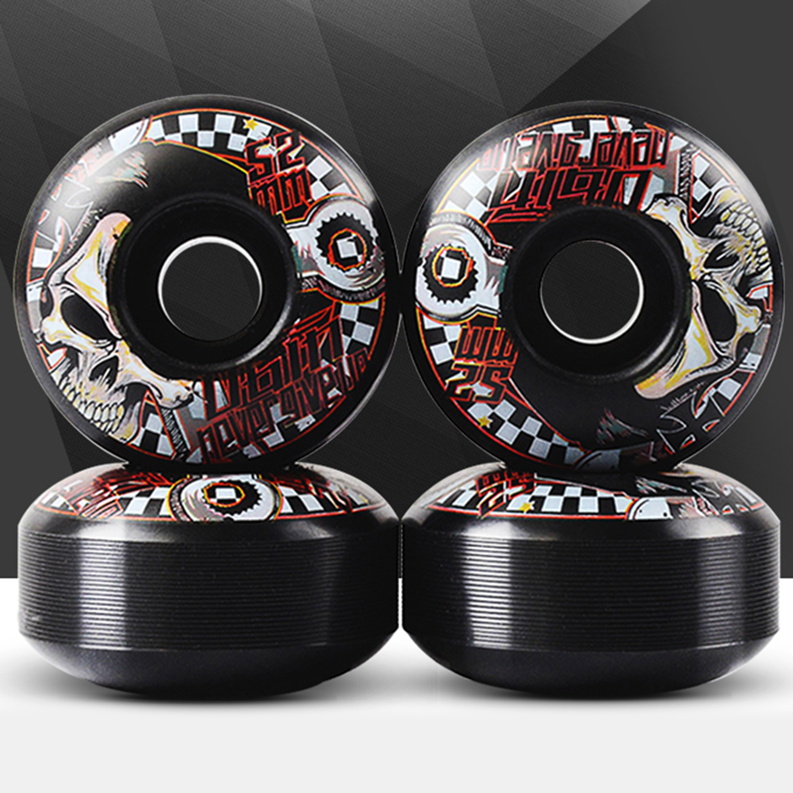 Roues de Skateboard 51D 52x30mm, 4 pièces, antidérapantes