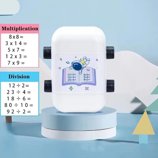 Double-head Math Practice Number Rolling Stamp Addition Subtraction Question Stamp Within 100 Maths Questions Digital Roller
