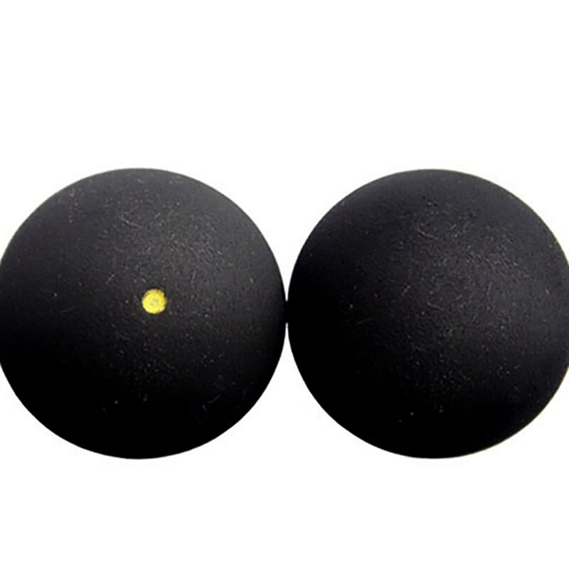 Træning squashbold klubbeniveau amatørbold 6 stykker høj elastisk squashbold: En gul prik