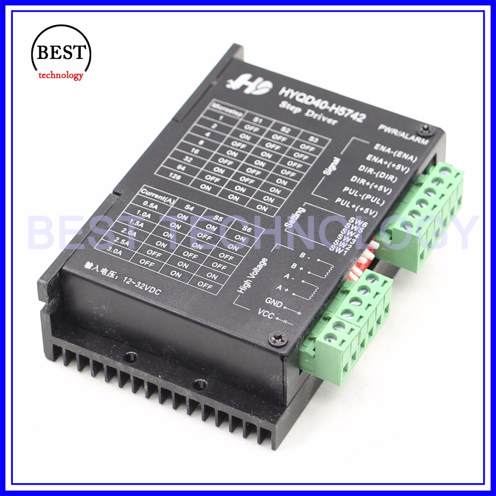 Stepper Motor Driver Microstep128 H5742 0.5-3A DC12-32v stepping motor driver for nema17 nema23 stepper motor