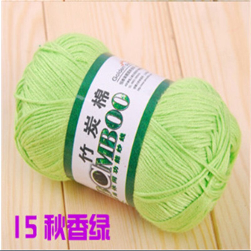 Top kin-friendly Knitting Yarn Natural Bamboo Soft Yarn Cotton Yarn 10 piece per lot: 15