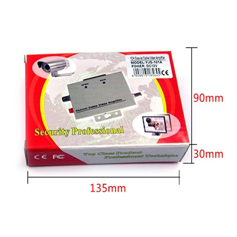 Cable coaxial HD amplificador de señal de vídeo extensor BNC cámara de seguridad CCTV
