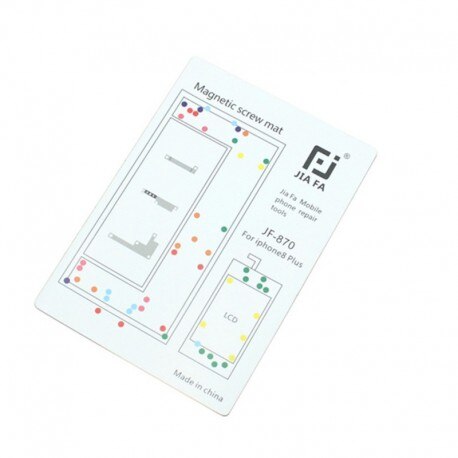 Tappeto magnetico mappa viti riparazione per iPhone 8 più utensili 15 cm x 10 cm