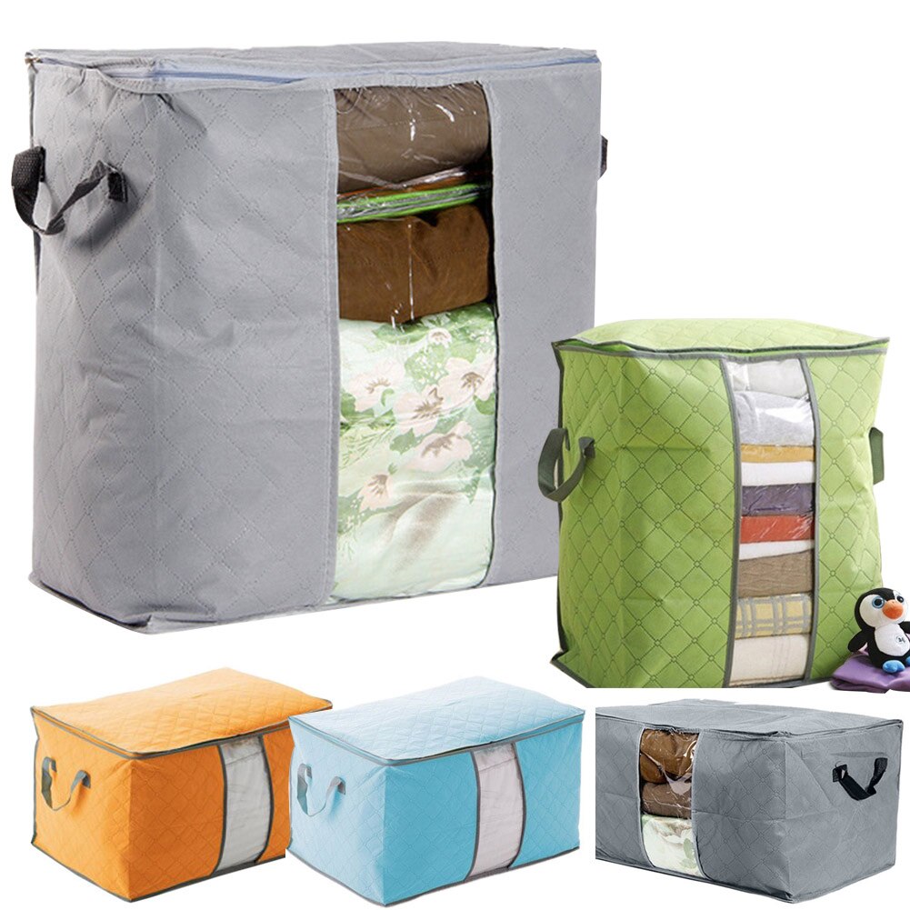 Foldable Room Bag Storage Box Holder Blanket Organizer For Clothing Quilt Shoes JHP-Best