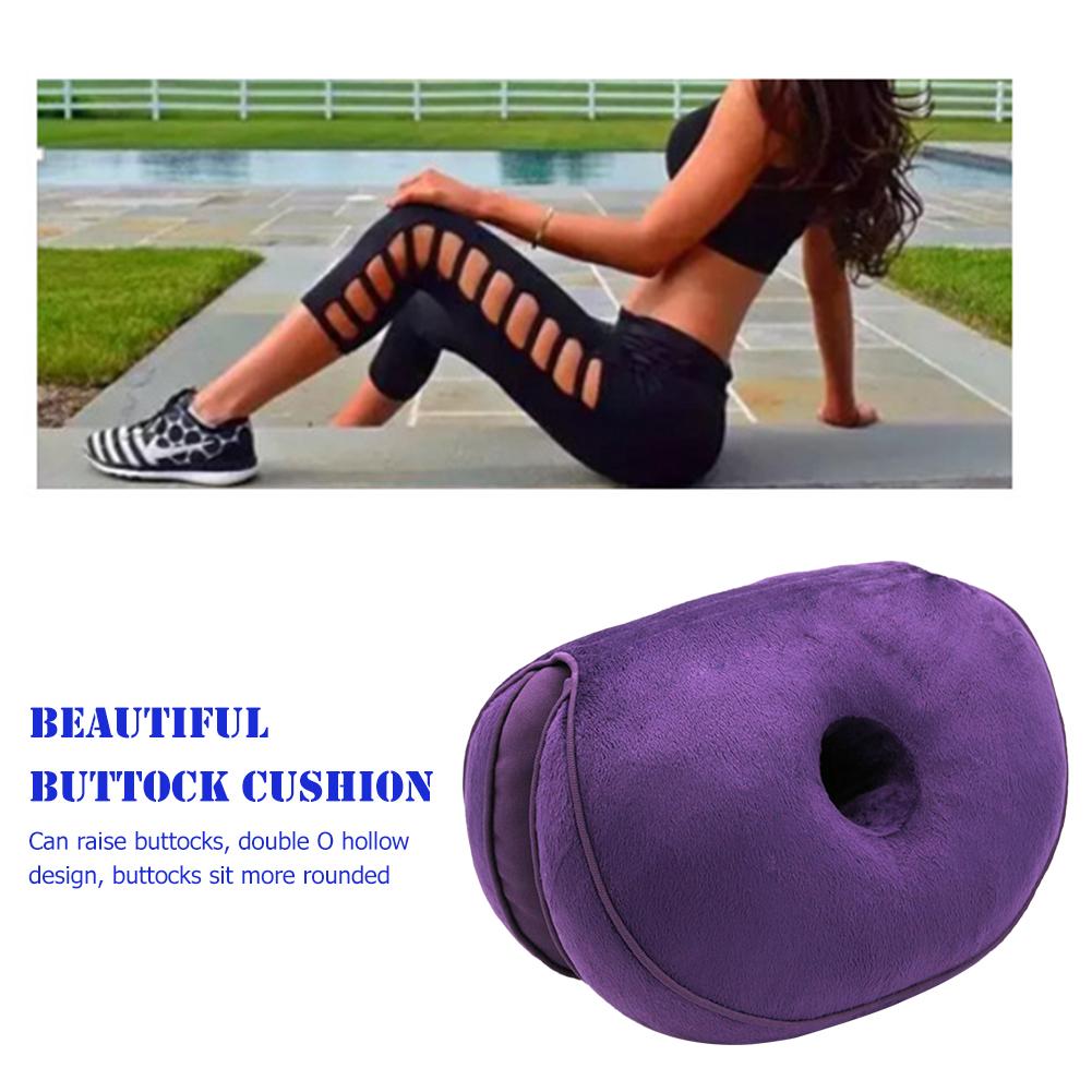 Dual Comfort Orthopedic Cushion Memory Foam Hip Lift Seat Cushions Beautiful Butt Latex Seat Cushion Comfy for Home Office