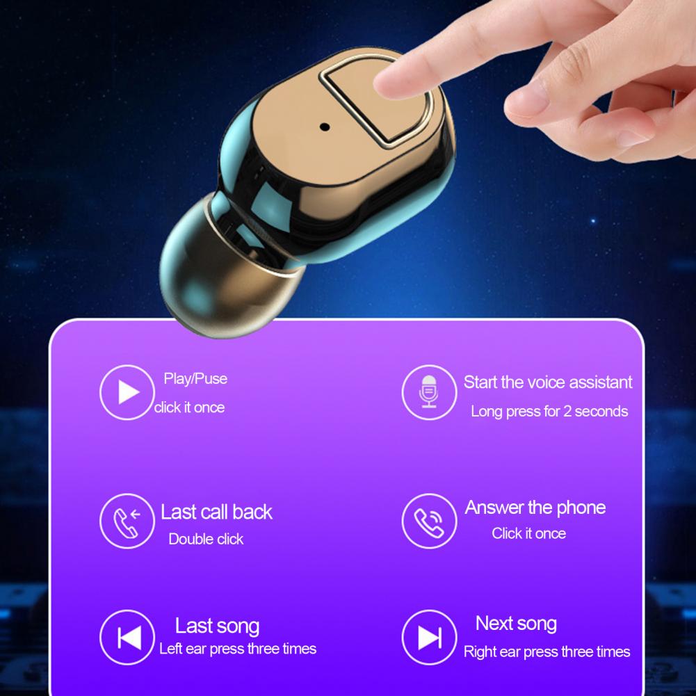 J21 TWS Wireless headphones 5.1 Earphone Noise Cancelling Headset Stereo Sound Music In-ear Earbuds For Android IOS smart phone