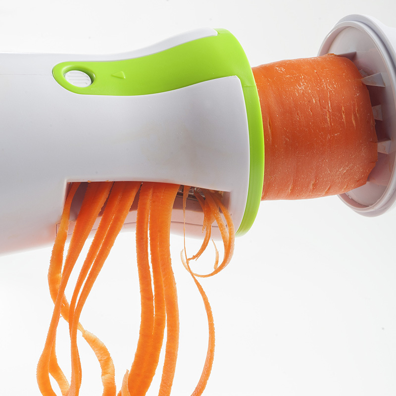 Keuken Groente Rasp Spiral Trechter Versnipperd Cutter Spiraal Roterende Slice Cutter Fancy Wortel Komkommer Slice Chopper
