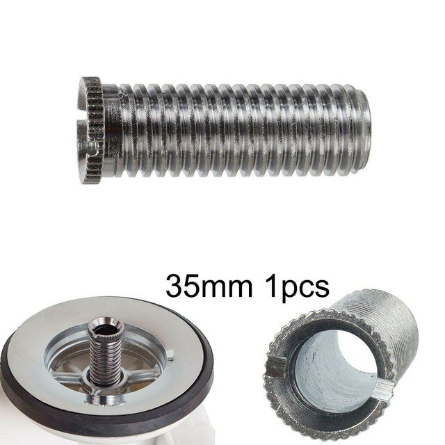 1/2/5 stk 35/45mm køkkenvask i rustfrit stål kurv si skruer affald  m12 gevind skrueforbindelse køkken tilbehør del: 1pc 35mm