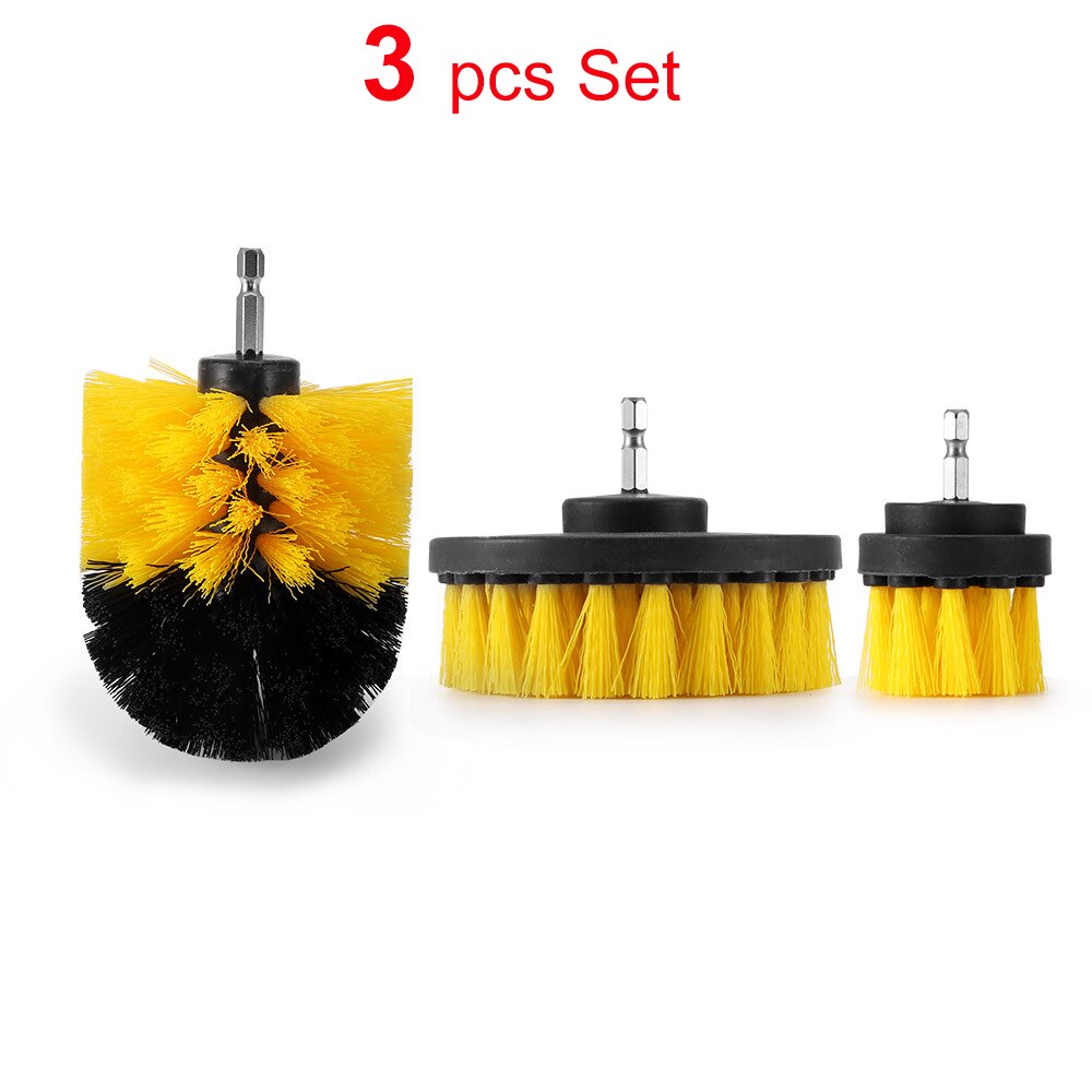 6Pcs Drill Brush Attachment Set Power Scrubber Brush Bathroom Cleaning Kit with Extender Multipurpose Clean for Kitchen Grout: 3Pcs per Set