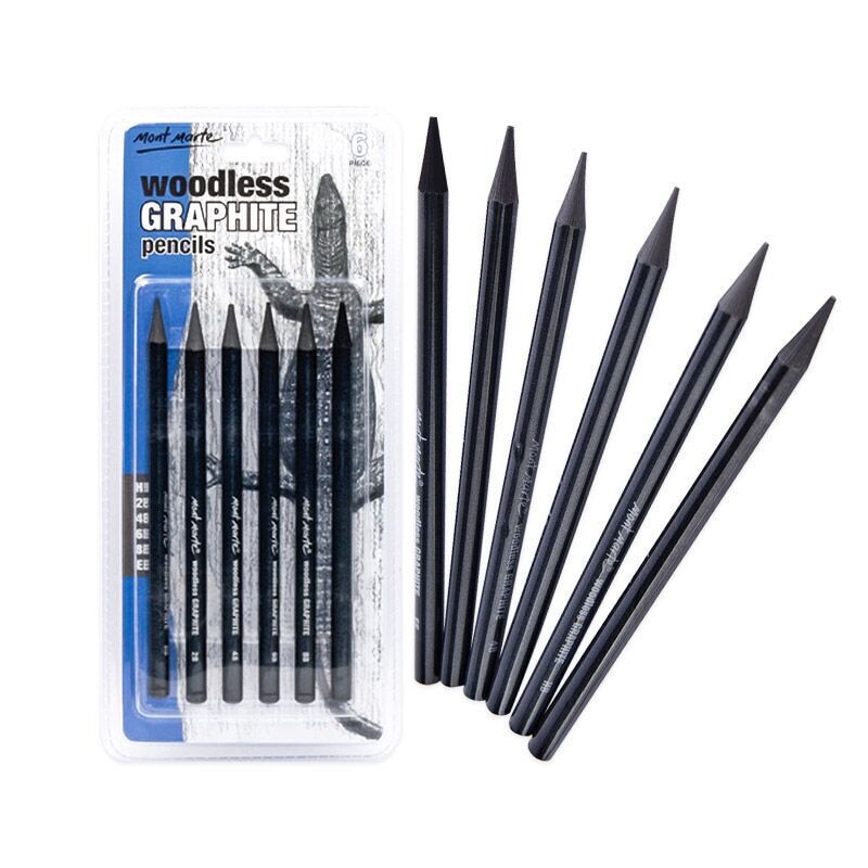 Markera penna skiss vit kolpenna uppsättning för att måla pennor ritning brevpapper tillbaka till skolan för studenter konstmaterial