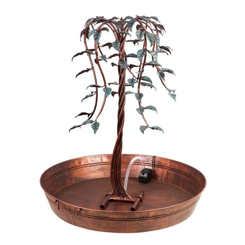 Beautiful Fountain Indoor Outdoor Fountain With Tree Of Life Life Waterfall Fountain Geat Addition Home Decoration Iron