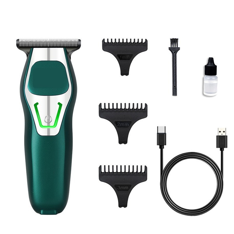 T-Blade Hair Clipper - 0mm Ultra Precise Barber-Grade Shaving & Beard Trimming for Home & Salon Use: green