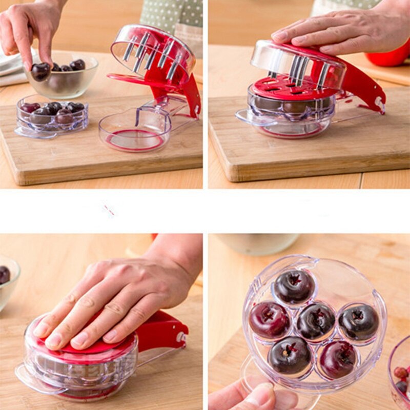 Cherry Pitter Cherry Stone Remover Seed Separator Remove Cherry Bones Fruit Corer Olive Pits Fruit Tools Gadgets