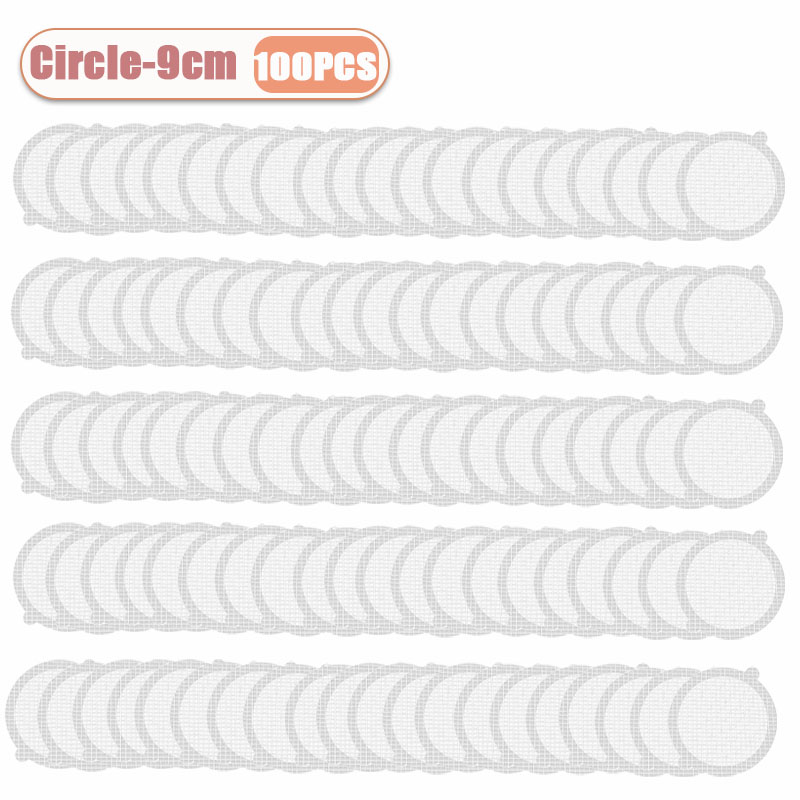 10-100 st engångsgolvbrunnsdekaler för duschavlopp, hårfångare, skydd för handfat, hårblockerare för badkarsfilter: Grön