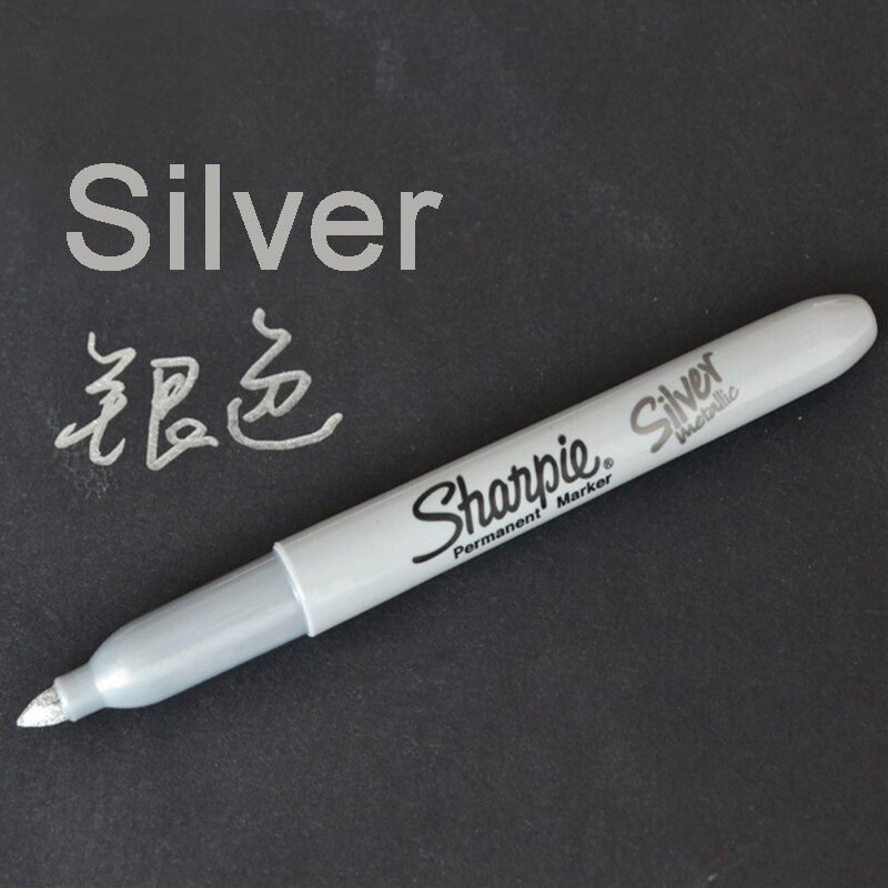 5 stücke Amerikanischen Marker Sharpie metallisch Gruß Karte Tapete Zeichen Fettige Nicht Verblasst Unterschrift Marker Gold Silber Kupfer verrotten Grün