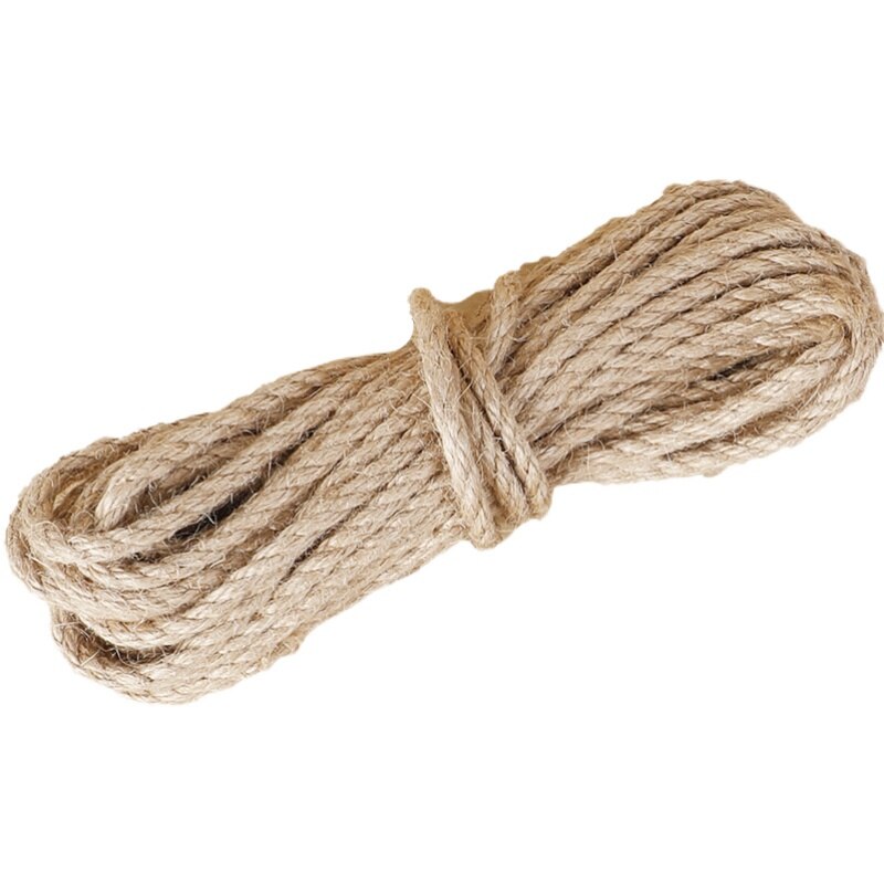 Coarse Hemp Rope Retro Hemp Cord DIY Rope Weaving Handmade 5-16mm Decorative Wall Tied Cord