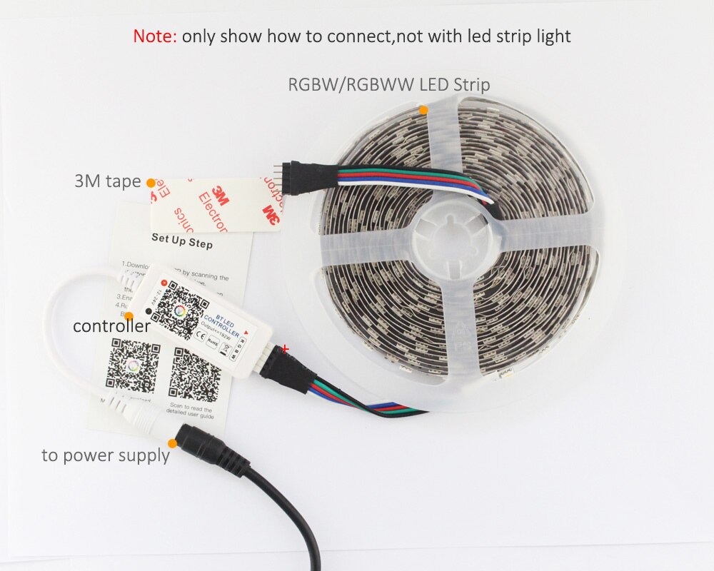 Rgb bluetooth led controller rgbw 12v 24v dc ios android app mobiltelefon trådløs 3528 5050 led strip lys rgbw controller rgb