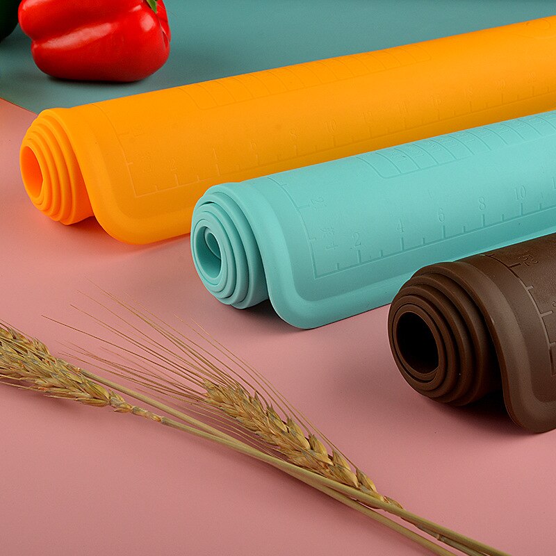 Thick Silicone Dough Pad Mat Dough Non-Stick Scale Kitchen Baking Tool Cake Board Large Soft High Temperature Rolling Dough Pad