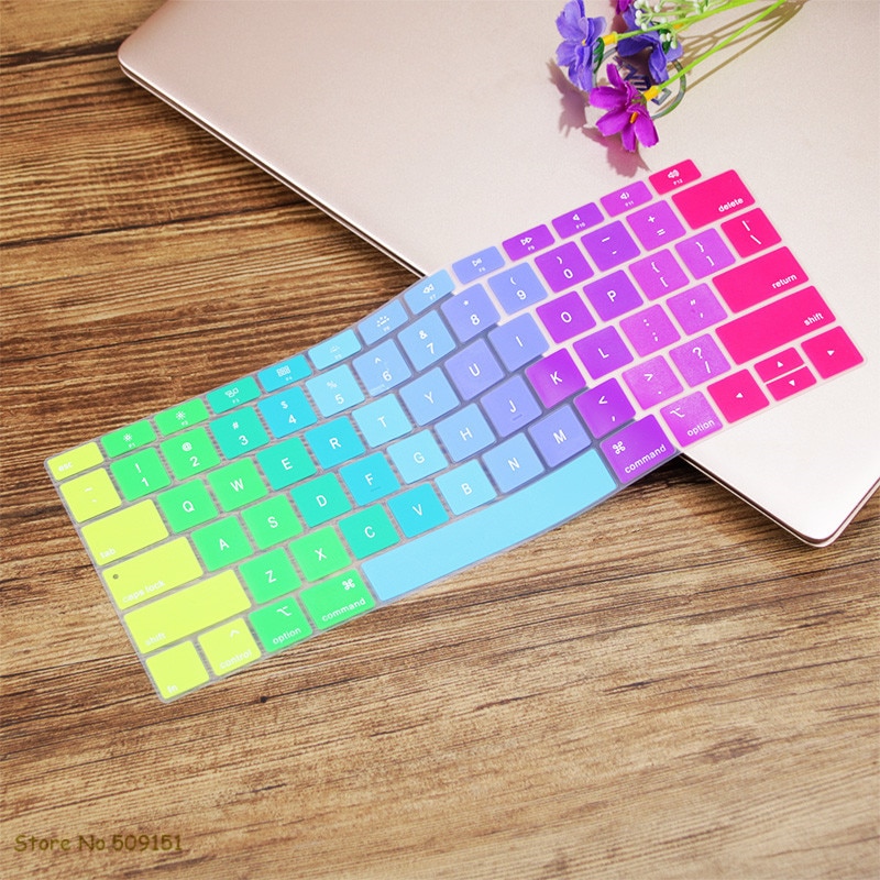 Angielski US Teclado klawiatura Protector pokrywa ochronna skóra dla nowego Apple MacBook Air 13 13.3 cala A1932 2019 2018 Touch ID