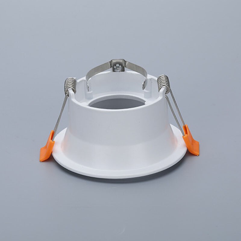 Rund  gu10 innfelt downlight erstatningssett svart  mr16 monteringsmontering takspot lys ramme  gu5.3 lampeholder