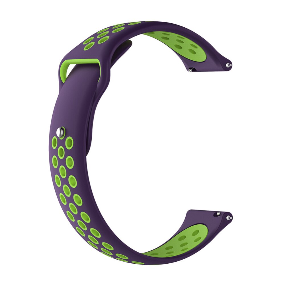 Correa de silicona para Garmin vivove HR / Vivoactive 3, repuesto de correa deportiva para Reino Unido: purple green