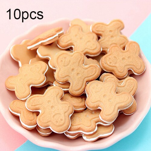 Boxislime Charms Resin Bear Koekjes Additieven Benodigdheden Accessoires Diy Kit Voor Pluizige Clear Cloud Knapperig Slime Klei: A