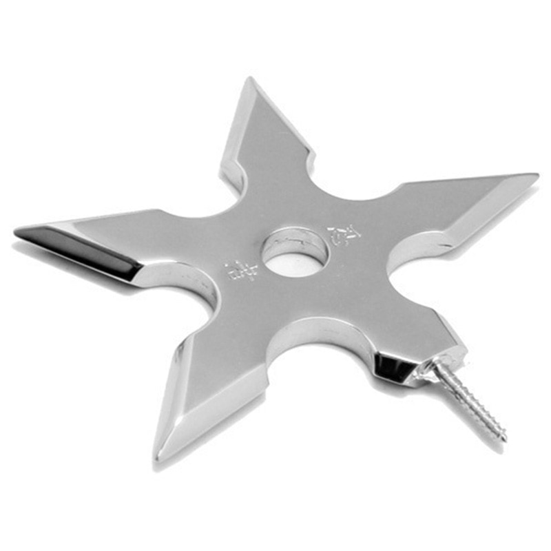Ganchos de abrigo en forma de estrella Ninja Acero inoxidable gancho de puerta de pared ropa gancho para sombreros titular de la decoración del hogar