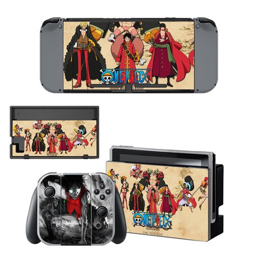 One Piece Sticker Nintendoswitch Skin Nintend Switch Vinilo Skin Sticker Decal for Nintendo Switch NS Console Joy-con Controller: YSNS0485