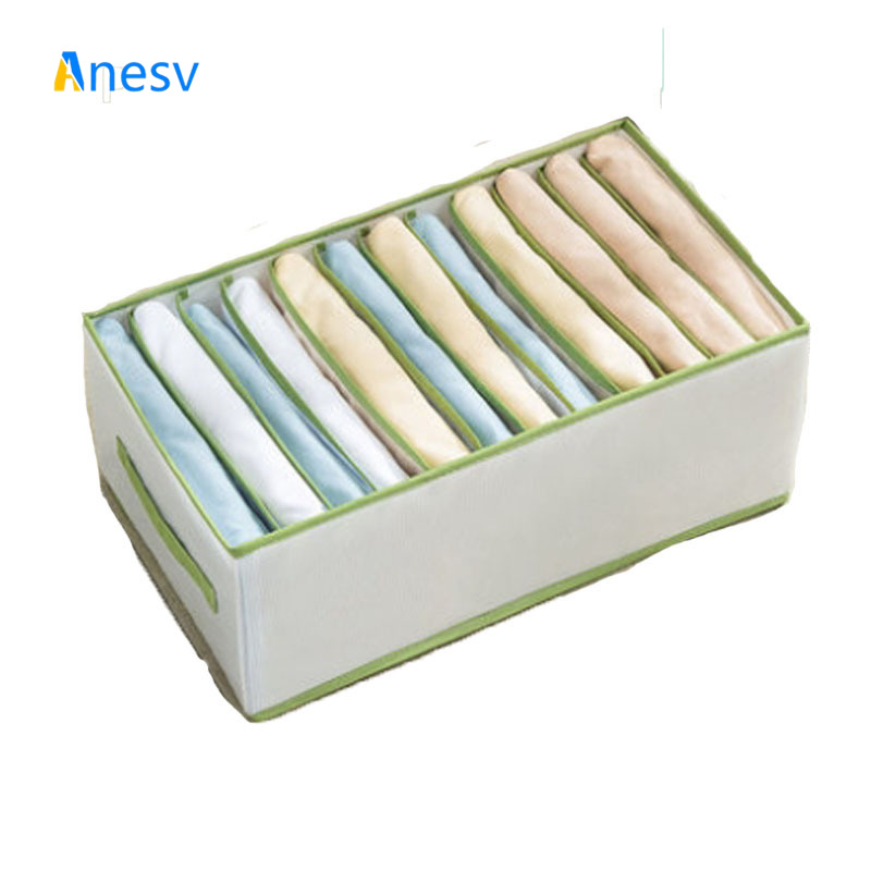 Faltbare hosen kleidung lagerung artefakt trennung finishing box schlafsaal nacht kleiderschrank transparent harte bord lagerung: Freier Raum