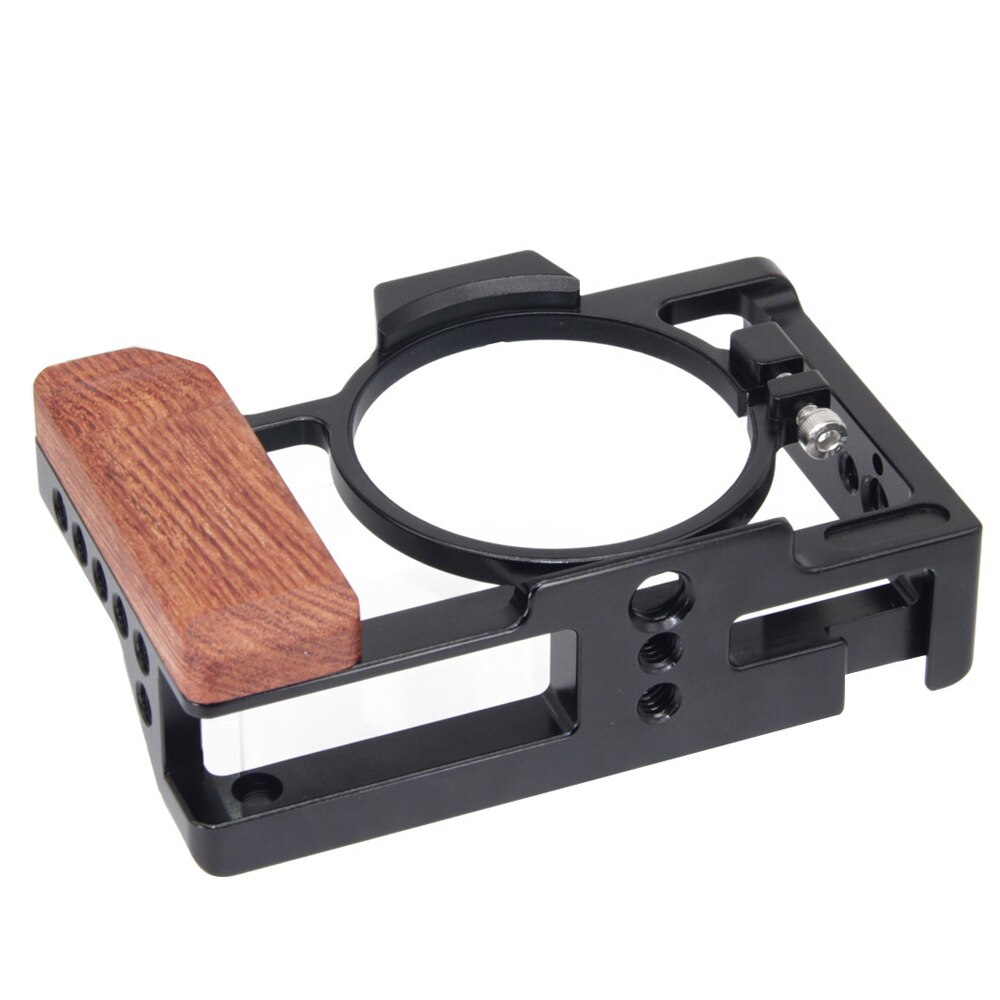 Jintu Aluminium Camera Kooi Beschermende Behuizing Houten Handvat Grip Voor Sony ZV1 Camera Camera Handvat Mirrorless Camera Kooi