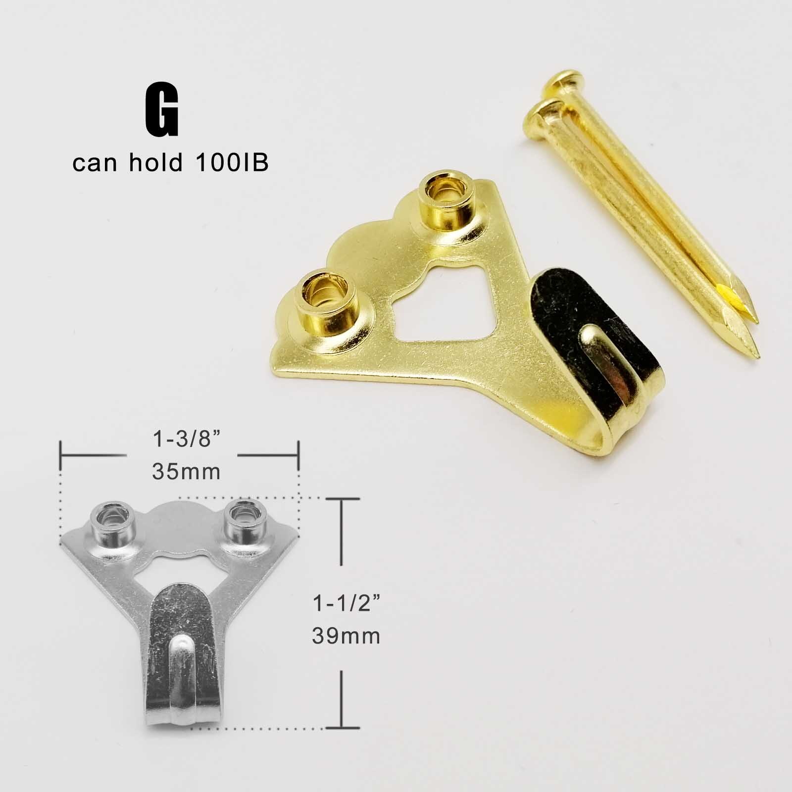 5Pcs 10 20 30 50 100IB Hoge Sterkte Stalen Metalen Foto Foto Olieverf Frame Spiegel Klok Haak Hanger hard Hout Effen Muur